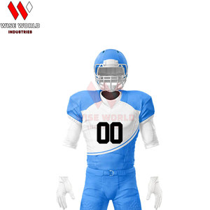 ชุดอเมริกันฟุตบอลแบบใหม่สำหรับทุกเพศทุกวัย ไซส์ใหญ่ ผลิตจากโพลีเอสเตอร์ 100% ระบายอากาศได้ดี ซึมซับเหงื่อ ผลิตจากโรงงานโดยตรง รับผลิตตามแบบที่ต้องการสำหรับทีม - Product Image 4