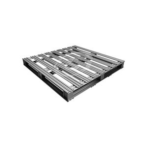 SEJIN Paleta galvanizada personalizada Hierro Acero Metal Heavy Duty Durable Logística Venta al por mayor Paleta de 4 vías de un solo lado - Product Image 1