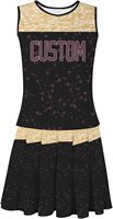 Tenues de cheerleading personnalisées avec strass, fabrication en usine, tenues de cheerleading de haute qualité pour les équipes scolaires et universitaires féminines