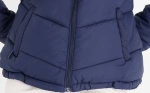 Veste d'hiver matelassée pour femme, de haute qualité, tricotée, écologique, imperméable, coupe-vent, capuche en fourrure, fermeture éclair décontractée, longueur longue - Product Image 5