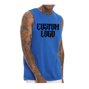 Fait sur mesure hommes débardeur Gym Fitness vêtements de sport décontracté été gilet de qualité supérieure respirant coton sans manches vêtements de sport - Product Image 3