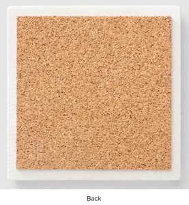 Boho Marble Coaster Wildflower Design Handmade Spring Home Decor - Product Image 5