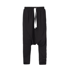 Pantalon de survêtement élastique pour hommes à poche latérale de couleur noire respirante sur mesure à vendre - Product Image 6