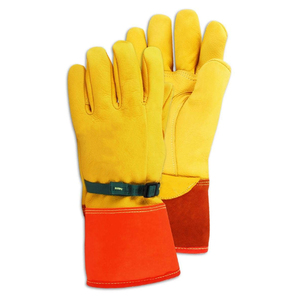 Gants de monteur de ligne en cuir de vache de qualité supérieure sécurité haute qualité Anti chaleur résistant au feu gants de monteur de ligne hommes - Product Image 6