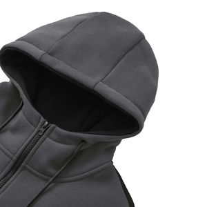 ชุดนักวิ่งเทคโนโลยีกีฬาใส่สบายเสื้อกันหนาวมีซิปสไตล์ใหม่สำหรับฤดูหนาวโลโก้ออกแบบเองเป็นมิตรต่อสิ่งแวดล้อมใช้กลางแจ้ง - Product Image 6