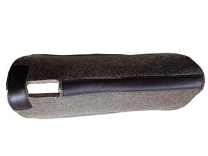 100% laine naturel gris brun cheval feutre Pad huilé véritable indien marron foncé cuir 32 "x32 taille personnalisé Logo emballage - Product Image 4