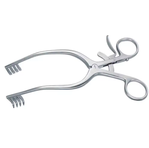 Retractor Mollison SR para Adultos, 13 cm, 3 x 3 Puntas, 14 mm de Profundidad, Curvo, Acero Inoxidable Alemán, Instrumentos de Cirugía Plástica - Product Image 1