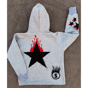 Meilleurs sweats à capuche personnalisés pour hommes 100% coton lourd luxe qualité bouffante impression Streetwear pulls à capuche pour hommes à vendre - Product Image 6