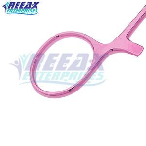 Ensemble d'instruments porte-aiguilles chirurgicaux en acier inoxydable de qualité supérieure, couleur rose, réutilisable, certifié CE, service OEM - Product Image 5