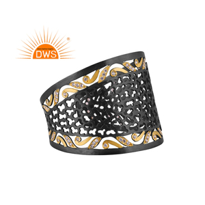 Latest Handmade Design Brass <b>Set</b> Natural Cz Gemstone Cuff <b>Bangle</b> Demi Fine Jewelry For Women Gift For Her - Product Image 1