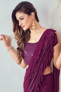 Incroyable Robe Indienne Exportateur Qualité Premium Collection Importé Saree Blouse Sequin Work Fabrication De L'Inde à Bon Marché - Product Image 2