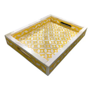 Fabricant indien Nouveau design Plateau de service en incrustation d'os pour cadeaux avec service personnalisé fourni en grande quantité agate - Product Image 3