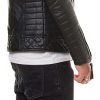 Vestes tendance et fines pour hommes, en cuir véritable, vestes d'extérieur pour hommes, logo personnalisé, veste en cuir pour moto, fourrure, cuir