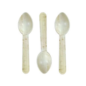 Prix de gros Cuillères biodégradables écologiques Couverts jetables en feuille de palmier - Product Image 5
