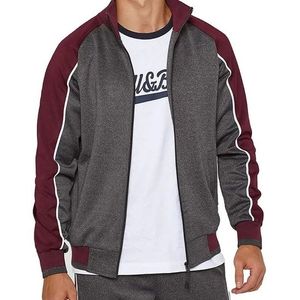 Chándal ODM Slim Fit para hombre, conjunto de dos piezas de forro polar de poliéster a prueba de viento con cremallera y diseño impreso directo de fábrica - Product Image 3