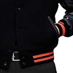 Vestes universitaires vintage d'hiver personnalisées OEM pour hommes, vestes universitaires à lettres, vestes universitaires courtes pour hommes - Product Image 3