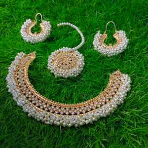 Women's Traditional <b>Wedding</b> Jewelry Set Vintage New Design Pakistani Indian Style Most Selling Stainless Steel Product - Product Image 3