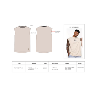 Camiseta sin mangas relajada informal clásica para todos los días para hombres y mujeres, ajuste holgado, diseño en blanco de algodón 100% para capas - Product Image 1