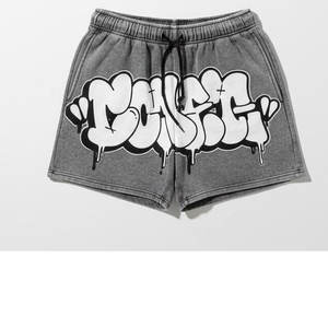 Ensemble de style vintage pour homme, t-shirt délavé et short assorti, esthétique rétro, vêtements décontractés pour homme, bleu délavé au soleil, noir - Product Image 4