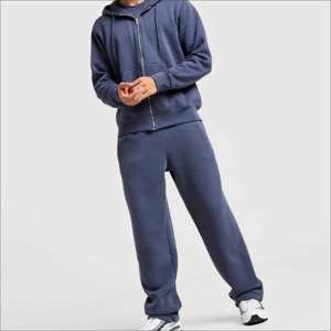 ATHLETIC FULL ZIP HOODIE PREMIUM HEAVYWEIGHT SPORTSWEAR JACKET SUDADERA DE ALGODÓN CON LOGOTIPO PERSONALIZADO OVERSIZE STREETWEAR HOODIE PARA HOMBRE - Product Image 5