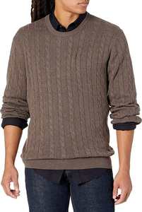 Pull pur pour hommes 100% pull col rond tricoté pull grande taille hiver nouveau pull haut de gamme à manches longues - Product Image 2