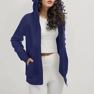 Sudaderas con Capucha de Algodón/Fibra de Bambú para Mujer, Estilo Urbano Otoño/Invierno, Cuello con Capucha, Impresión de Insignias Personalizadas en la Parte Delantera, OEM - Product Image 4