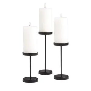 Matrimonio compleanno partyware Deco portacandele rivestito nero portacandele per stoviglie Accent Lighting Decor Made In India