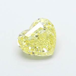 Diamant de laboratoire jaune intense fantaisie VVS2 de 1,22 ct en forme de cœur - Product Image 1