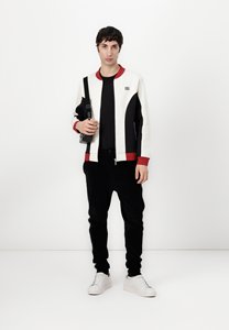 Latest Stylish Red Ribbed collar With Cuff <b>Varsity</b> <b>Jacket</b> For <b>Men</b> Button Letterman College Baseball <b>Bomber</b> <b>Jacket</b> - Product Image 6