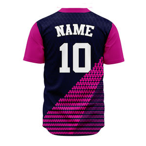 Maillots de baseball et de softball respirants de haute qualité, logo personnalisé en 3D, transfert thermique, antibactérien, séchage rapide, taille plus, softshell - Product Image 2