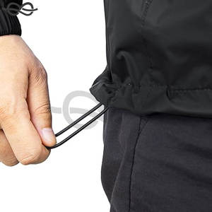 Veste de pluie légère et imperméable pour hommes Veste de pluie à capuche longue compressible High Street Golf Cycling Outdoor Activities - Product Image 5