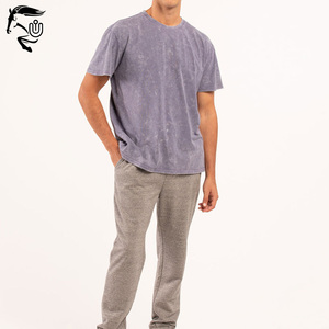 Casual and Outdoor Usage Acid Wash T <b>Shirt</b> for <b>Men</b> 100% Cotton Breathable and Quick Dry-on Sale - Product Image 6