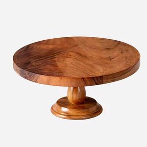 Support à gâteau de forme carrée en bois d'acacia de qualité supérieure pour les mariages et les fêtes d'anniversaire - Product Image 5