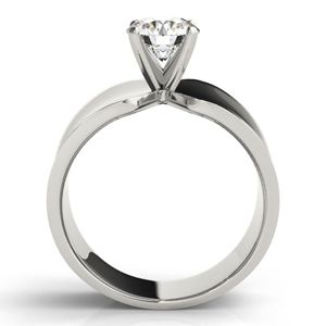 Round Cut Diamond Solitaire Style Engagement <b>Ring</b> For <b>Men</b> - Product Image 2