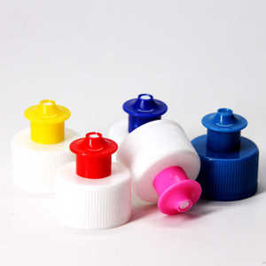 Bouchon poussoir durable de 24mm pour pot de 20 litres en plastique LDPE Fermeture étanche en rose jaune bleu et naturel - Product Image 2