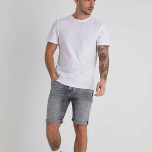 Shorts Bermuda en toile pour homme, taille mi-haute, style décontracté, fermeture à cordon, tissu en coton, séchage rapide, écologique, respirant - Product Image 3