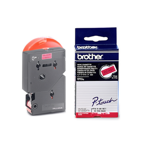 Cinta Adhesiva para Oficina Brother P-touch TC-401 de 12 mm x 7.7 m (Ancho x Largo) en Rojo y Negro - Product Image 3