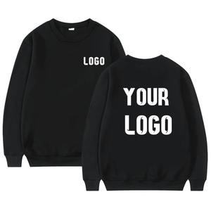 Haut décontracté unisexe avec pull à col ras du cou personnalisé Sweat-shirt personnalisé à motif solide - Product Image 1