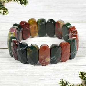 Pulsera de Cristal de Hematita, Piedra Preciosa Natural Curativa para la Vitalidad y el Coraje - Product Image 4