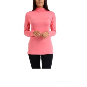 ผู้หญิงคอเต่าแขนยาว 100% Merino ขนสัตว์ฤดูใบไม้ร่วงฤดูหนาวที่อบอุ่นถักเสื้อยืด T เสื้อผ้าคุณภาพดีที่สุดจาก BD - Product Image 1