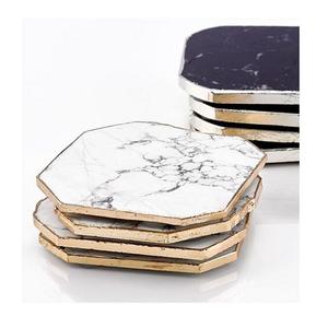 Posavasos en forma de corazón, posavasos de madera para té y café con soporte negro de hierro para uso en Hotel, boda, restaurante - Product Image 4