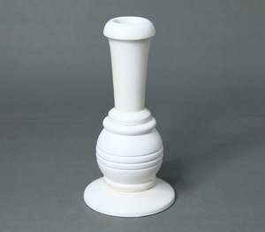 Forma personalizada hecha a mano Color blanco Pilar de madera Soporte de vela Mango Madera Bajo MOQ Fabricante venta directa de fábrica - Product Image 1