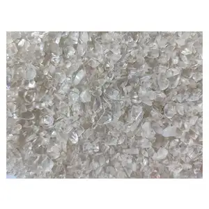 Clear Quartz Tumbled Chips Crushed Stone Crystal Natural Small Rocks Irregular Shape Stone Reiki Healing Gemstones for Garden Aq