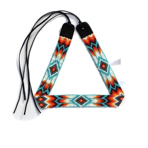 Hatband ลูกปัดทำด้วยมือปรับได้พร้อมลูกปัดโลโก้ที่กำหนดเองของแท้สไตล์พื้นเมืองลูกปัด hatband พร้อมปักหลากสี - Product Image 2