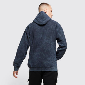 Service OEM, qualité supérieure, dernier design, sweat-shirt surdimensionné délavé à l'acide, lourd, uni, teint en France, sweat-shirt d'hiver pour homme délavé à l'acide - Product Image 2