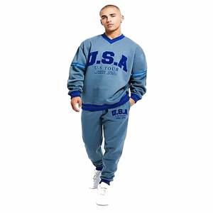 Recién llegado, colección de invierno, producción de 2024, Sudadera con capucha de lavado ácido personalizada completa con pantalón, chándal completo, chándal para correr - Product Image 5