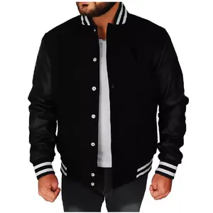 Chaqueta universitaria de estilo retro para hombre, ropa de abrigo de invierno cómoda y cálida, ropa informal con patrón de bordado personalizado - Product Image 2