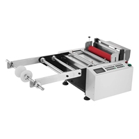 Máquina cortadora automática de tubos y cintas de 280 mm de ancho, cortadora de tiras, fundas de PVC y correas de alta velocidad
