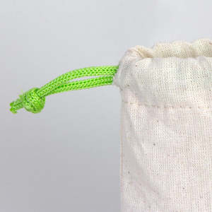 Green <b>Drawstring</b> Fabric <b>Pouch</b> 4 W X 5 H Reusable and Custom Logo Embroidery Screen Printing for Watch Craft Dust Promotion - Product Image 4