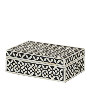 Caja de almacenamiento de joyería con incrustaciones de hueso en forma de rectángulo moderno hecho a mano, buena calidad, diseño de nueva llegada personalizado para joyería - Product Image 4